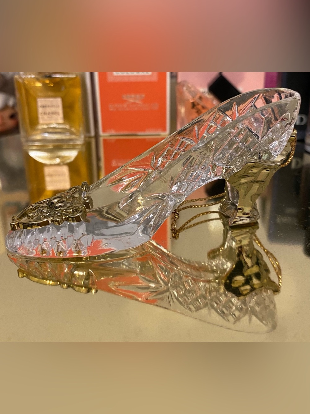 Vintage Magic Crystal Slipper Cinderella Slipper Figurine